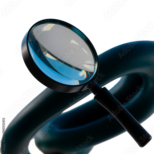 Close-up view of a decorative blue feather quill pen isolated on transparent background