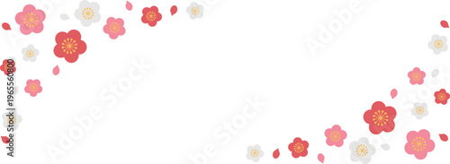 梅の花のフレーム