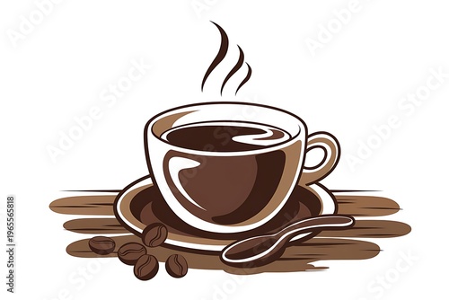 delicious coffee drink icon vector illustration design