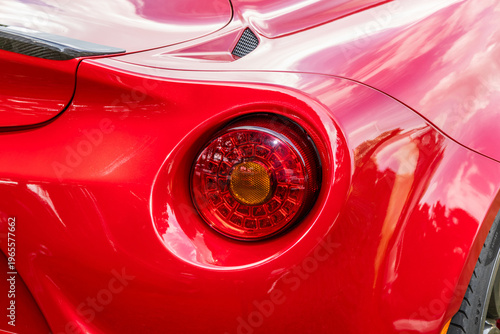 古い車のテールライト　Taillights of old cars, classic cars