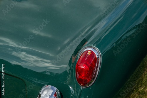 古い車のテールライト　Taillights of old cars, classic cars