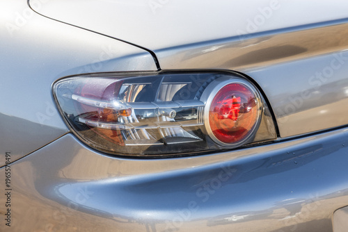 古い車のテールライト　Taillights of old cars, classic cars