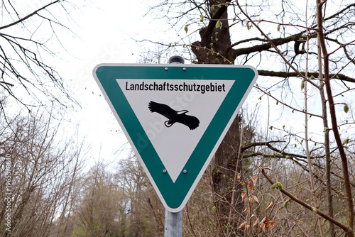 Warning sign: Nature reserve