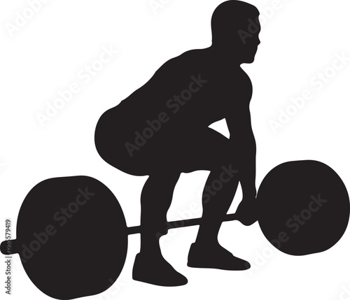 A man lifting a barbell