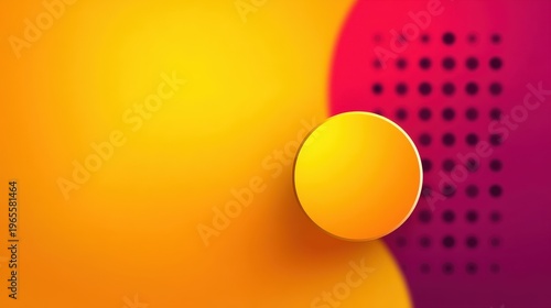 Vibrant Abstract Background with Geometric Shapes and Gradients