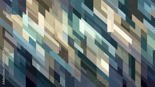 Abstract Colorful Geometric Background with Dynamic Lines and Patterns