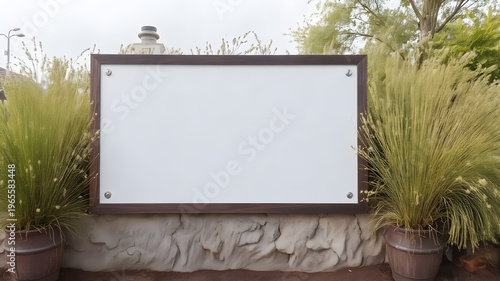 Modern blank framed white board poster designed as versatile décor, ready for personalized quotes, art, or messages.