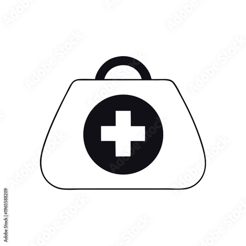 First aid icon isolated on white background. Case symbol modern, simple, vector, icon for website design, mobile app, ui. Vector Illustration