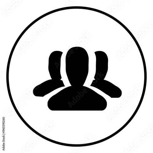 User profile icon vector illustration.  profile symbol, flat person sign in circle silhouette. Editable stroke.