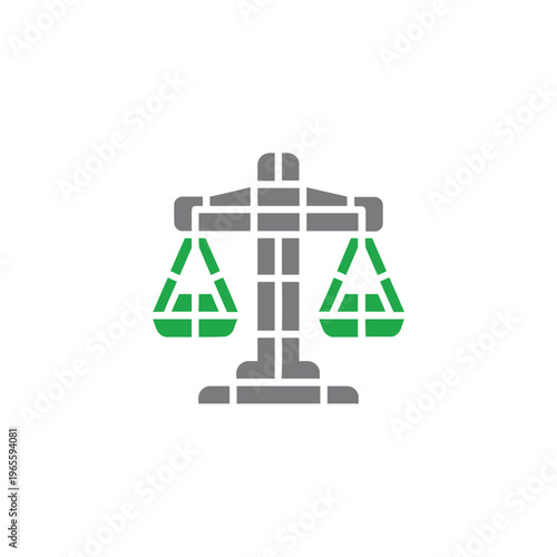 Fair Trade Ethics Scale Geometric Icon