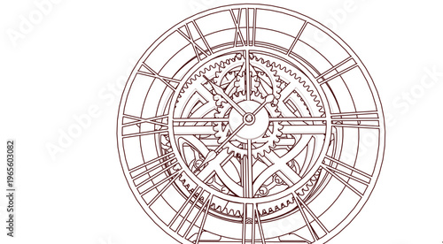 clock graphic symbol 3d illustration