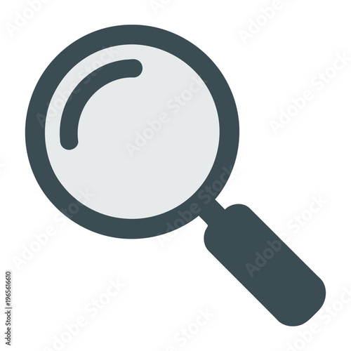 Vector of a magnifying glass for searching or examining