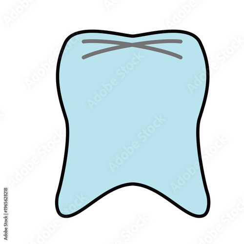 Tooth Icon Set Simple Dental Medical Color Variations Dentistry Health Illustration