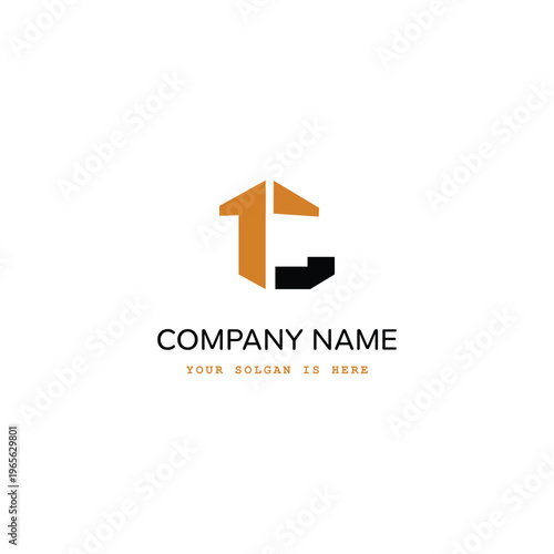 Print Modern T Letter Logo Design with plane Geometric Shape Minimal Corporate Branding