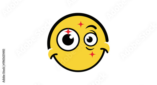 Sarcastic Smiling Face Emoticon Emoji.