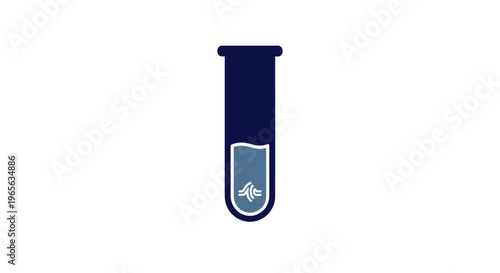 Biohazard laboratory test tube container.