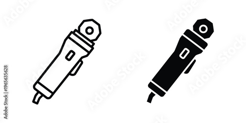 Pair of shock absorbers depicted in a simplified black and white illustration.