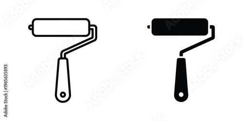 Comparison of a dry and a paint-filled roller tool for wall painting tasks