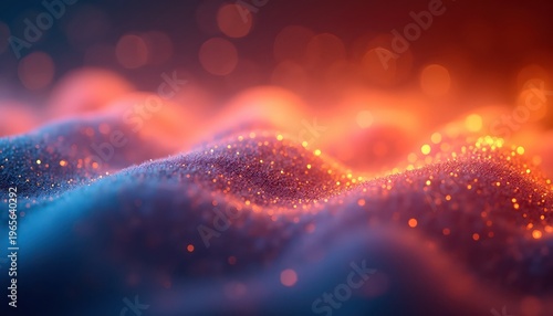 Glowing Color Blend Abstract Modern Digital Art Concept