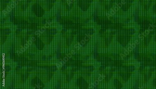 Foliage Pattern Meets Hexagon Digital Background Design