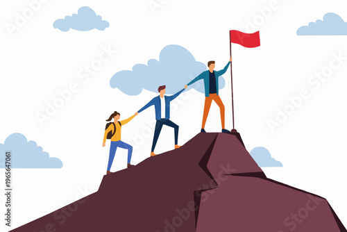 Teamwork and Success Concept