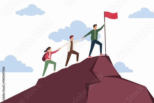 Teamwork and Success Concept