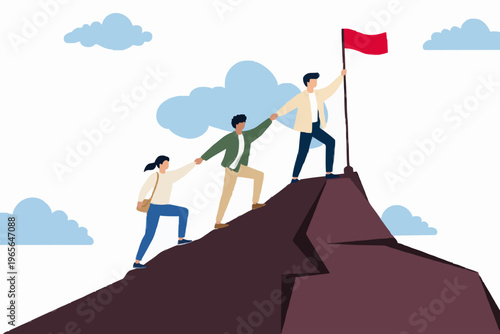 Teamwork and Success Concept