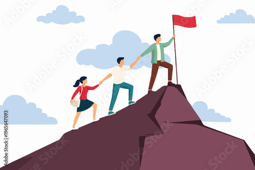 Teamwork and Success Concept