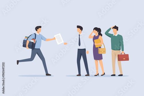 People with problems and stress