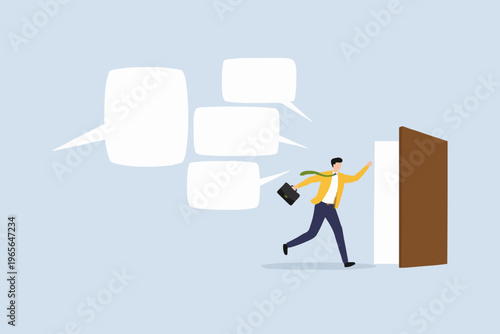 Man Running Through Doorway