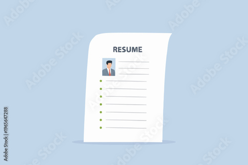 Simple Resume Document View