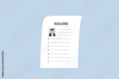 Simple Resume Document Design