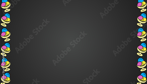 Ice Cream Pattern Design. Seamless Dessert Illustration. Sweet Frozen Treat Motif. Handdrawn Cute Style. Background For Packaging Textile