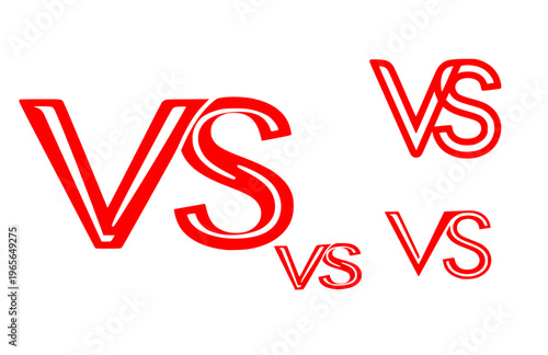 Intertwined VS Versus Logo Silhouette Sticker, Connectioneering Infinity Vector, Modern Collaborative Branding Illustration