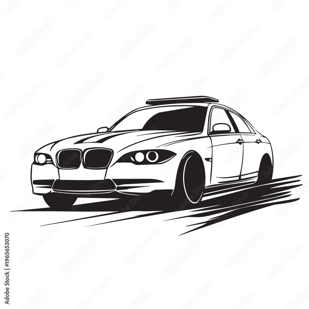 Fototapeta premium car on white background