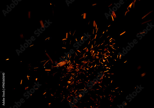A black background with a lot of fire and smoke