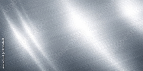 A polished stainless steel plate features a brushed silver texture with a smooth metallic surface and shiny gray reflections, creating a seamless industrial material backdrop for a wallpaper