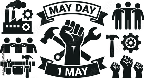 Celebrating labor and unity on international workers' day with powerful imagery