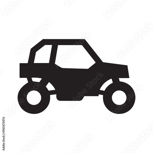 UTV icon, buggy car vector

