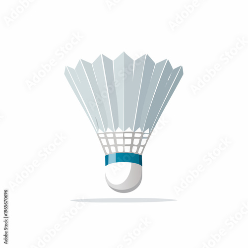Badminton Shuttlecock Icon Vector Illustration With White Background