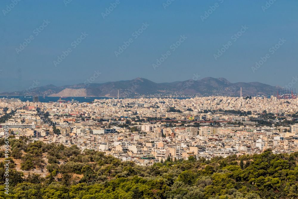 Fototapeta premium Aerial view of Athens, Greece