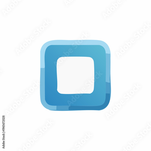 Abstract square graphic with a light blue watercolor texture and rounded corners