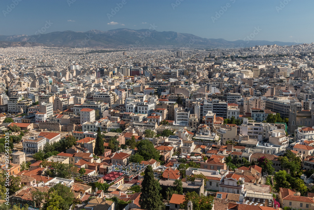 Fototapeta premium Aerial view of Athens, Greece