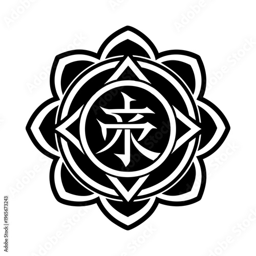 Karuna power icon in solid style