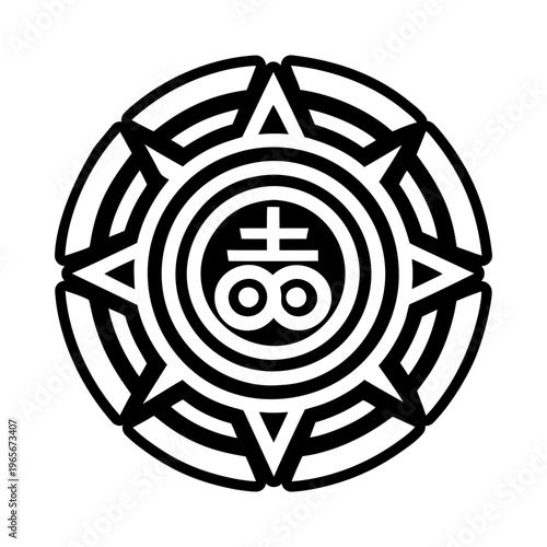 Power reiki icon in filled style