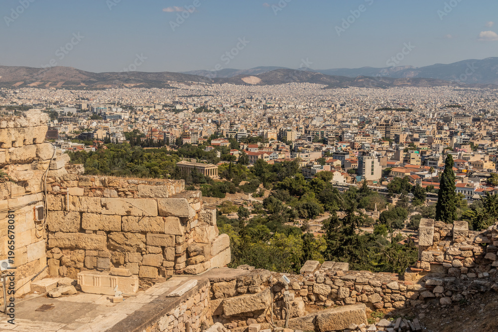 Fototapeta premium Aerial view of Athens from the Acropolis, Greece