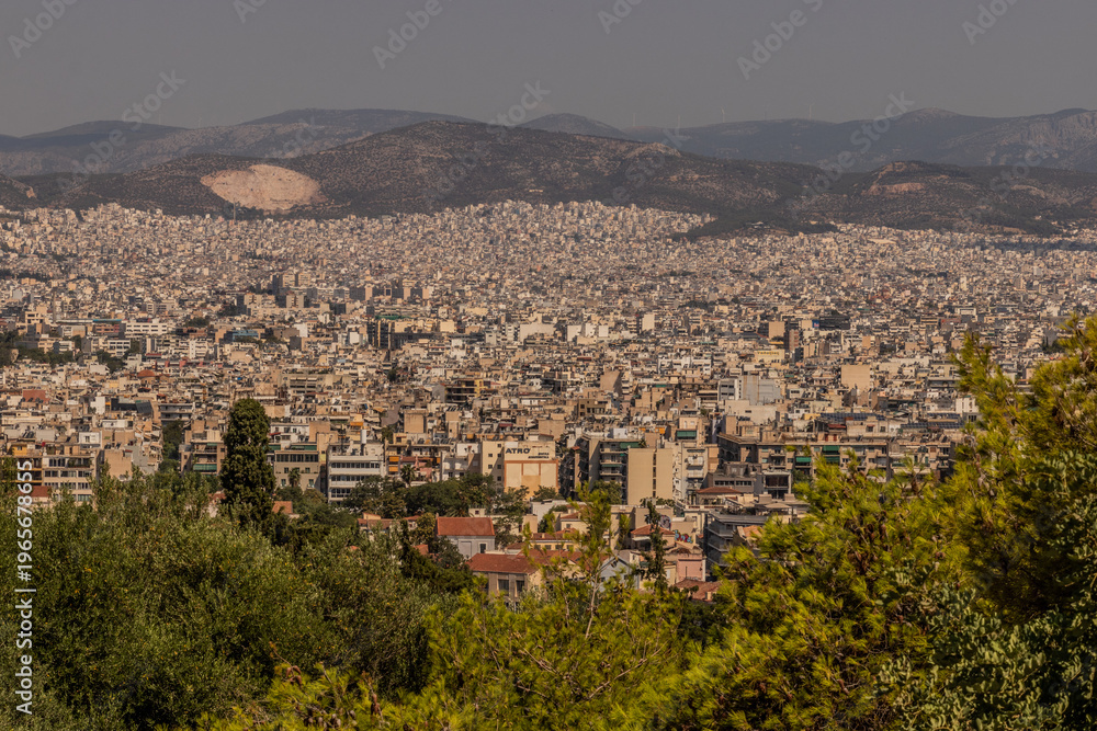 Fototapeta premium Aerial view of Athens, Greece