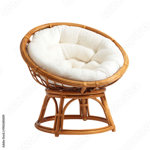 Rattan Papasan Chair Cozy Comfortable Seating