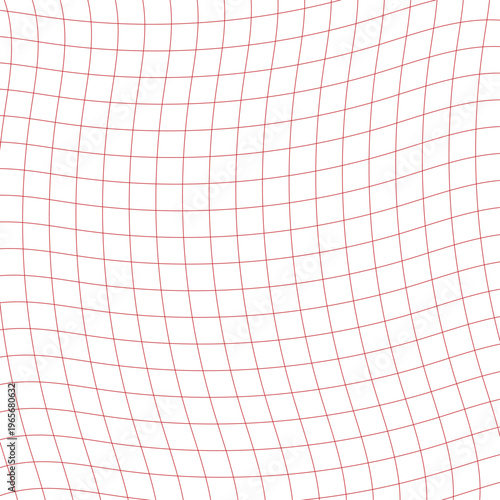 Abstract Warped Grid Line Background, Modern Wavy Geometric Grid Pattern, Futuristic Distorted Wireframe Mesh Background, Minimal Curved Grid Technology Background