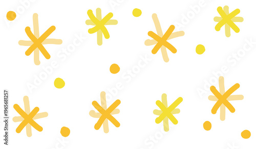 yellow star cartoon	
